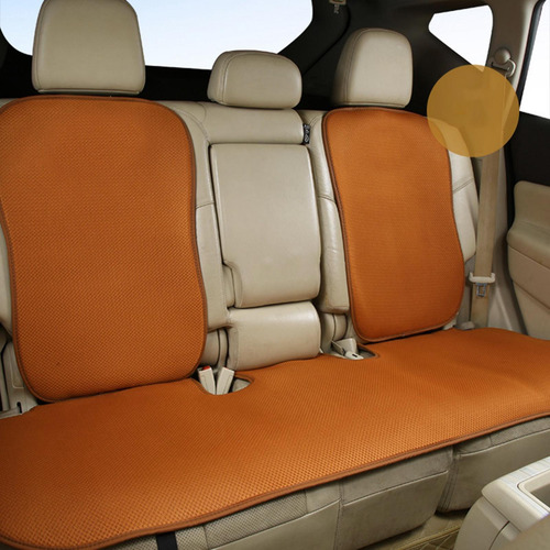 Fundas De Asiento De Coche Cómodas 1 Cojín Trasero Marrón