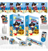 Comprar Combo Cotillón 10 Bolsitas 50 Stickers Banderín Invitación