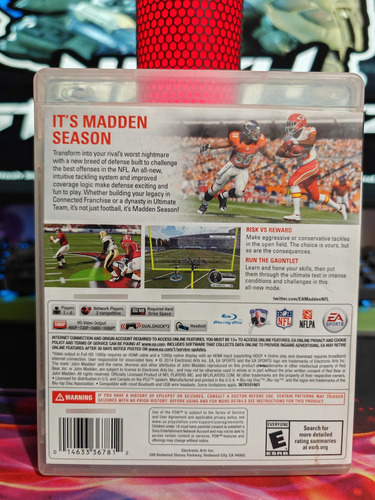 Madden Nfl 15 Ps3 (Reacondicionado)