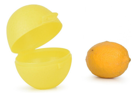Recipiente De Plástico Para Limón Tutti Color Amarillo