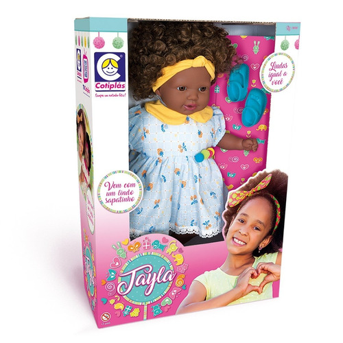 Boneca Tayla 48cm Vestido Sortido Cotiplas 2881