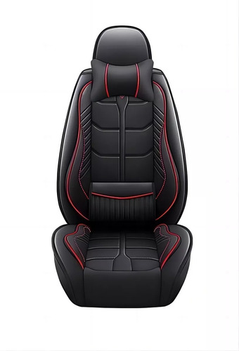 Kit Funda Cubre Asiento Auto Premium Luxury Par Almoadillas