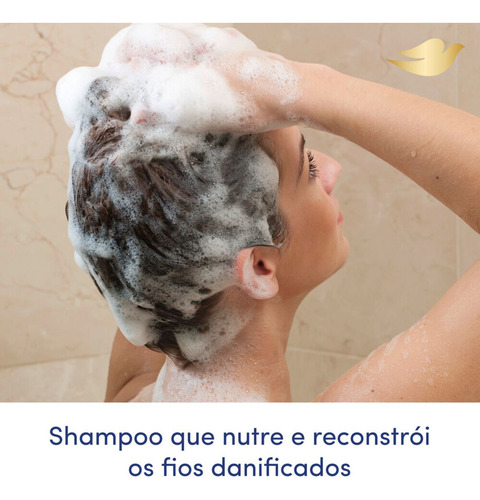Kit 03 Shampoo Dove Reconstrução Completa 400ml