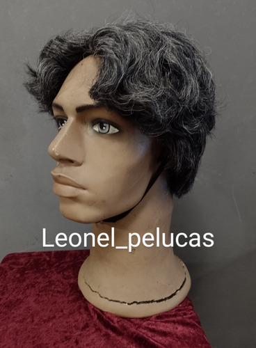 Peluca Hombre Canoso Gris Viejo