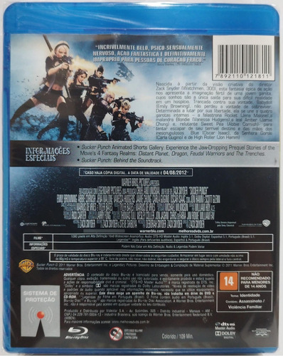 Blu-ray Sucker Punch - Mundo Surreal Original Novo Lacrado