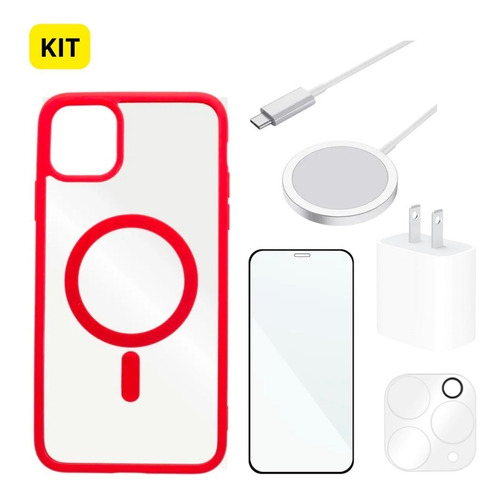 Kit Case Mica Cargador 14 Pro 14 Pro Max Para iPhone Magsafe