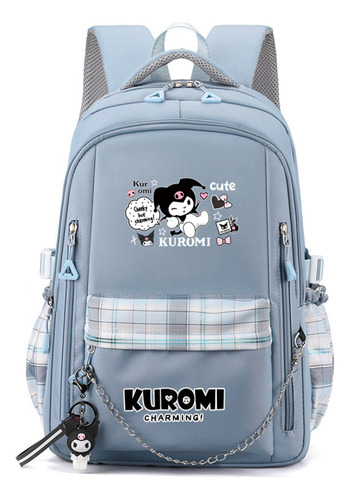 Nueva Mochila De Estudiante Kuromi Con Dije De Cadena