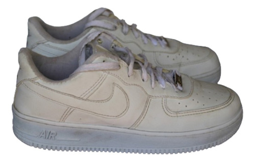 Zapatillas Nike Air Force 1 Cuero Blanco Originales Usa T 9