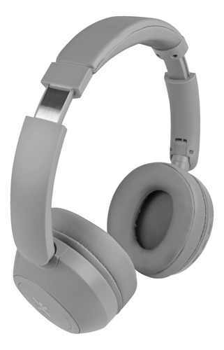 Audifonos Bluetooth Diadema Plagable Soundia Perfect Choice Color Gris