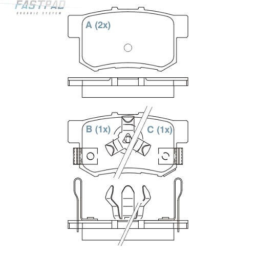 Pastilha De Freio Traseira Crv Willtec Fp126