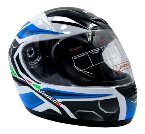 Casco Integral Moto Vento Con Gráficos - Gkmotos.uy