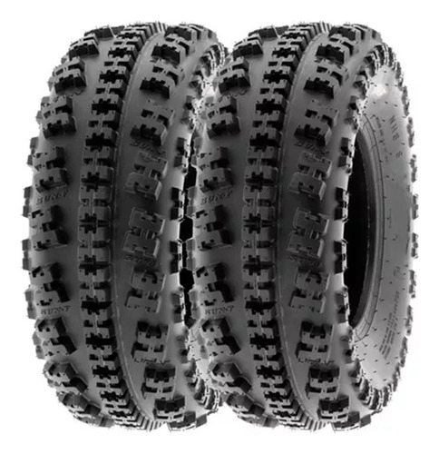 Juego Llantas Sunf Cuatri 23x7-10 Hot Cross 6p