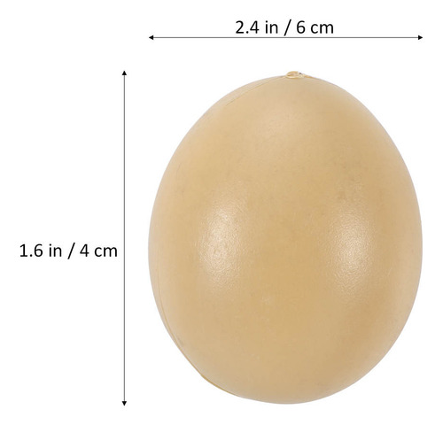 Huevos Artificiales Falsos De Plástico Macizo Para Niños, 10