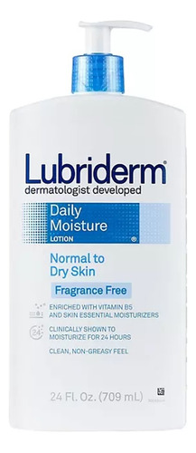 Loción Libre De Fragancia Daily Moisture Lubriderm. 709 Ml