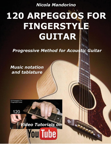 Libro 120 Arpeggios For Fingerstyle Guitar En Ingles