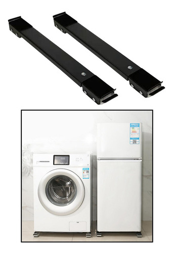 . Base Móvil Soporte Para Frigorífico Soporte Para Negro