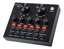 Comprar Placa Consola De Sonido Audio Efectos Grabación Streaming V8 Vt-power Usb Microfono miniplug