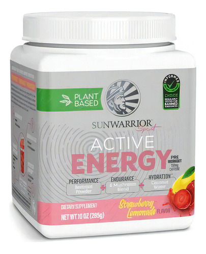 Sunwarrior Sport Active Energy Limonada De Fresa 285g