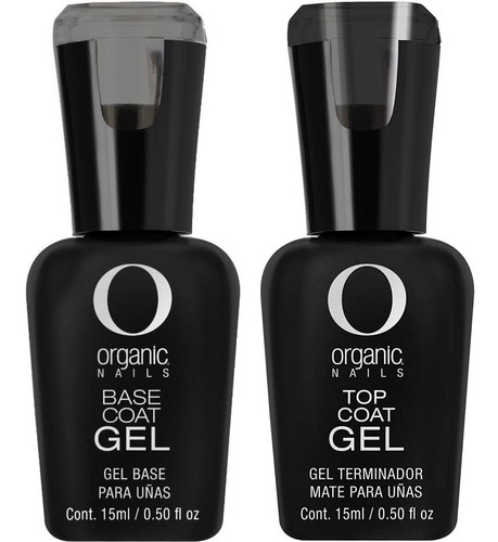 Base + Top Coat Gel De Organic Nails (15ml C/u)