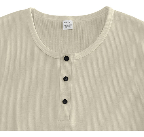 Polera Básica Para Hombre, Estilo Gofre Casual, Polera Henry