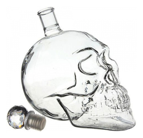 Juego De Licorera De Craneo 1 Litro Y 4 Shots De Calavera