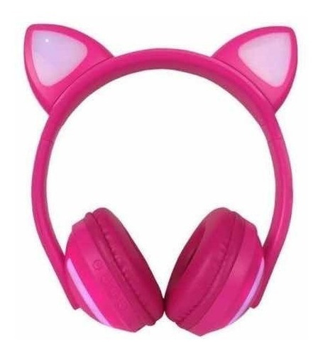 Imagem 1 de 4 de Fone Com Bluetooth Infantil Led Gamer Headphone Luzes Gato.
