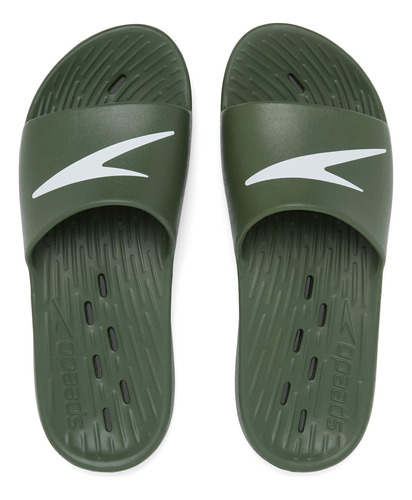 Sandalias Slide Masculino Verde-09 Speedo