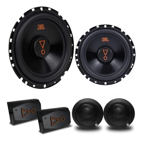 Módulo Ts800x4 + Kit 2 Vias 62vms80 + Sub 350w + Par 6trms80 Cor Preto