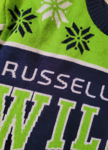 Sudadera Seattle Seahawks Nfl Players Russell Wilson L (Usado)