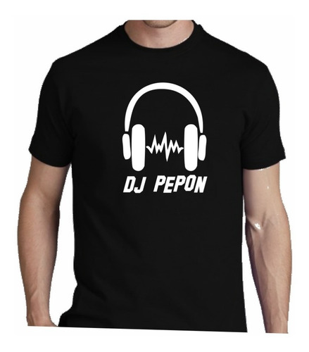 Remera Dj Boliche Disco, Con Tu Nombre Musica - Unica! 