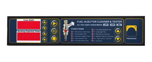 Calcomania Panel Maquina Limpiar Inyectores Autool Ct-160