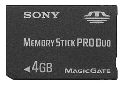 Imagem 1 de 1 de Cartão Memória Memory Stick Pro Duo Sony 4gb