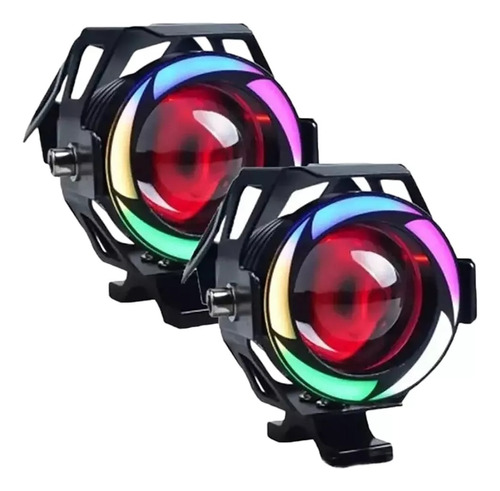 Par Exploradoras Led Dual Color Alta Gama Potente Carro/moto