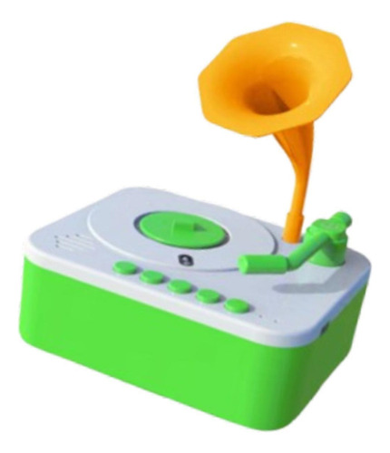 // Gramofone Infantil Com 96 Cartas, Fonógrafo Infantil, B