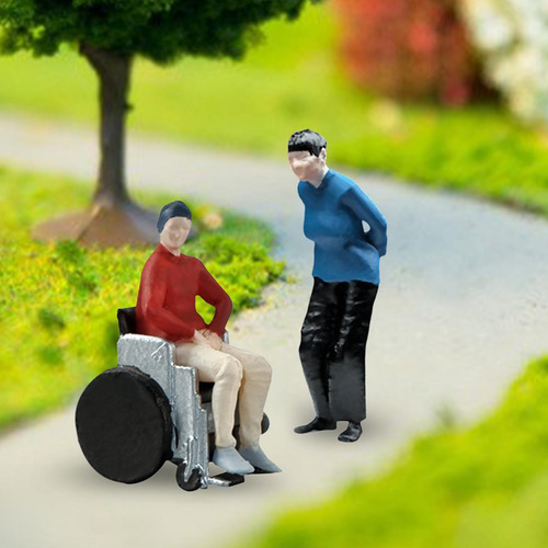 2 Figura De Diorama A Escala 1/64, Resina Para Silla De