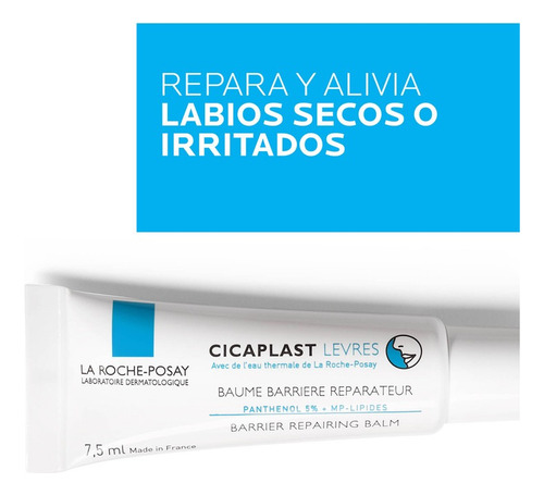 Reparador Labial Cicaplast Lábios La Roche-posay Com 7,5ml