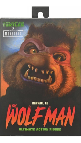 Neca Universal Tmnt Ultimate Raphael As Wolfman