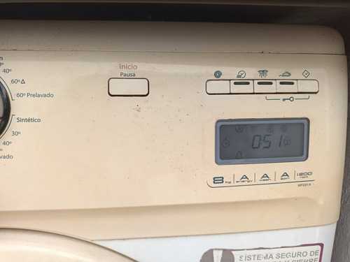 Lavarropas Whirlpool Wfe81a 8kg 1200 Rpm Funcionando Beige (Usado)