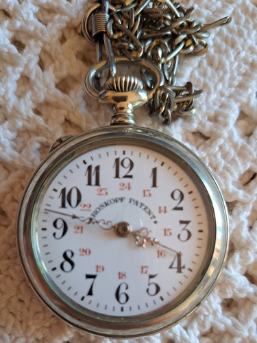 Relógio Bolso Roskopf Patent Zerado Anos 30 - Oportunidade!!