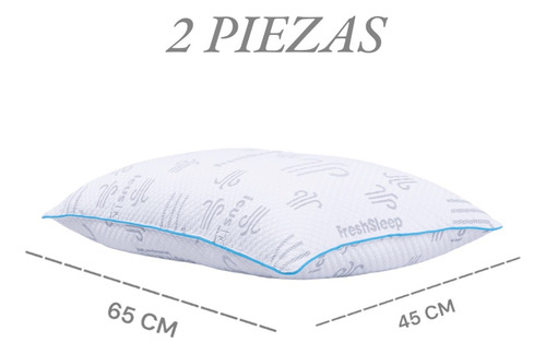 Almohada Memory Foam Set 2 Piezas Ajustable Suave Ergonomica