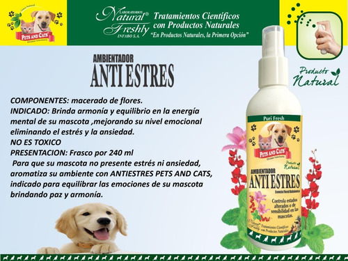 Imagen 2 de 2 de Antiestrés Perros X 240 Ml - Unidad a $108