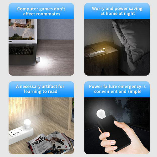 Lámpara De Mesa Usb Con Protección Ocular Nocturna Led De