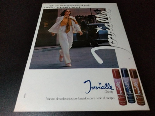 (pb470) Publicidad Clipping Desodorantes Jovialle * 1981