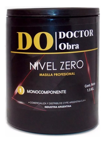 Masilla Nivel Zero Profesional X 1.5kg Doctor Obra Lo