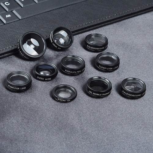 Kit De Fotografía Con Lente Macro Gran Angular Apexel Para T
