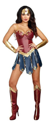 1 Traje De Superhéroe Wonder Woman Para Cosplay De Marvel