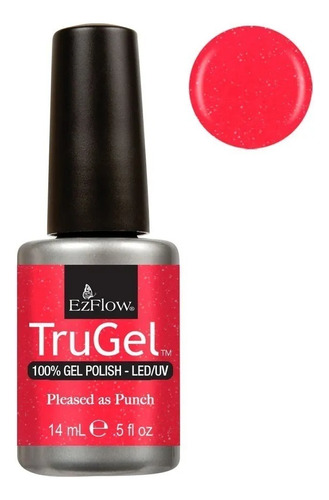 Esmalte Semipermanente Trugel Ezflow Shimmer Uñas Manicura Color Pleased As Punch