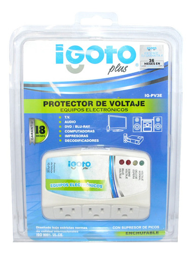 Protector De Voltaje Multiproposito Ref. Ig-pv3e Igoto