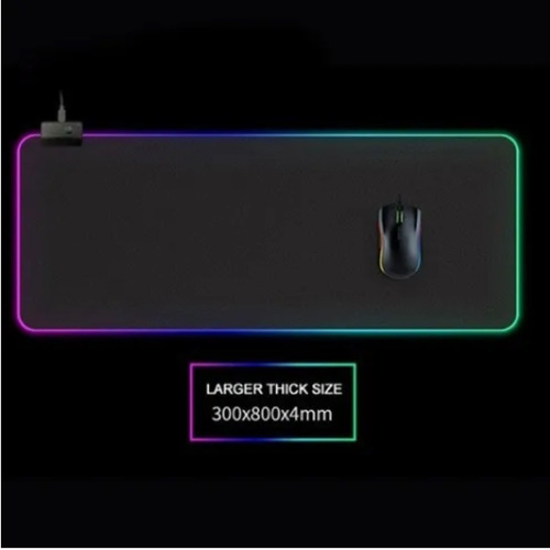 Mouse Pad Gamer Alfombrilla Luminosa Colorida Con Luces Rgb
