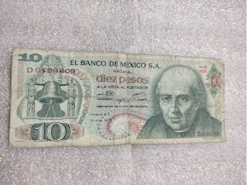 Billete, $10, 15-may-1975, Recuerdo Aniversario Cumpleaños